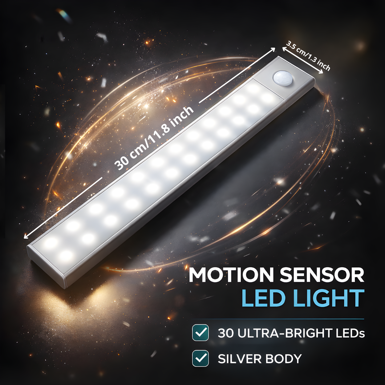 Never Walk in the Dark Again – VELCARIO™ Motion Sensor Light.