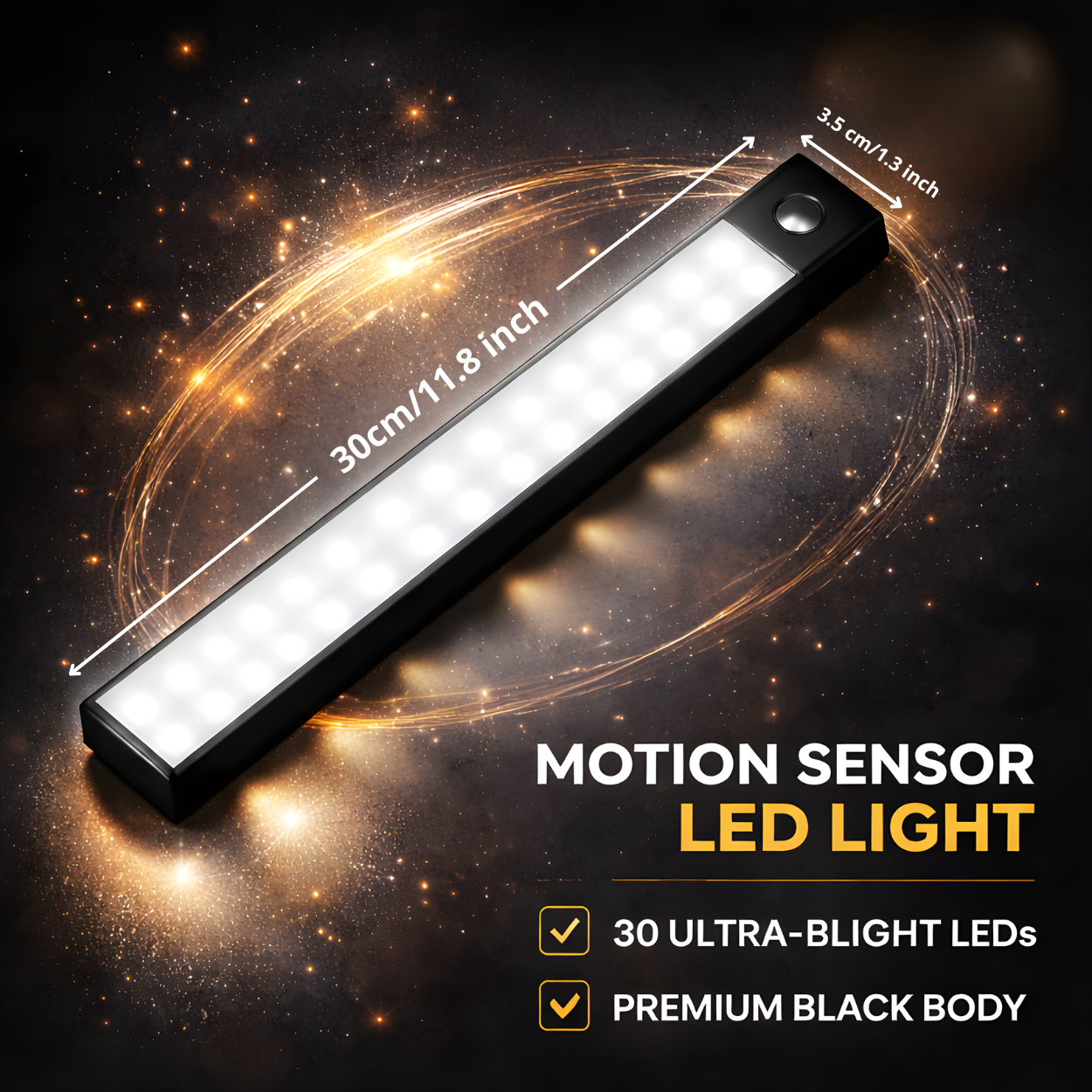 Never Walk in the Dark Again – VELCARIO™ Motion Sensor Light.
