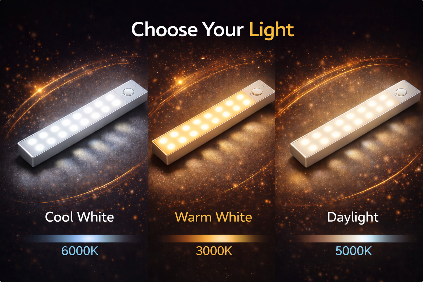 Never Walk in the Dark Again – VELCARIO™ Motion Sensor Light.