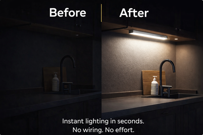 Never Walk in the Dark Again – VELCARIO™ Motion Sensor Light.