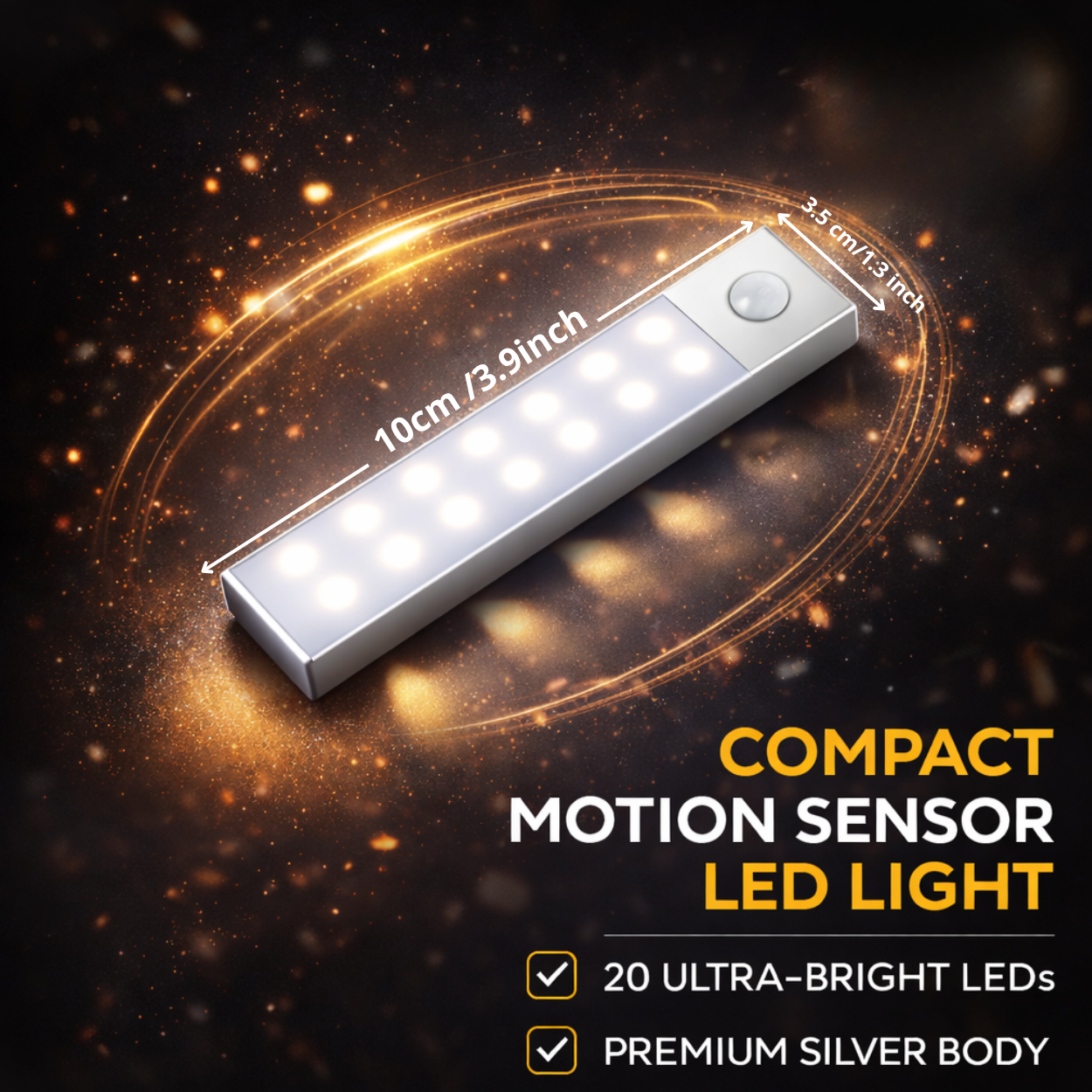 Never Walk in the Dark Again – VELCARIO™ Motion Sensor Light.