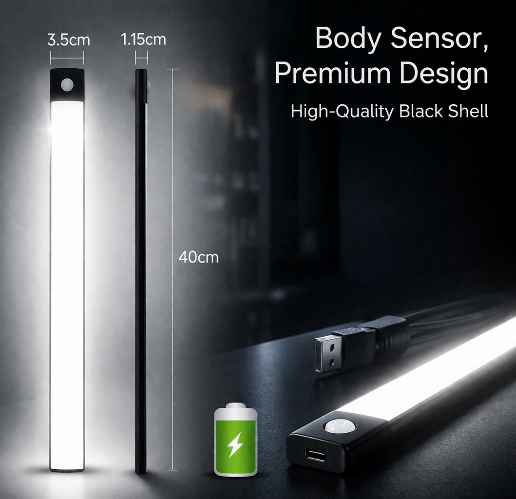 Never Walk in the Dark Again – VELCARIO™ Motion Sensor Light.