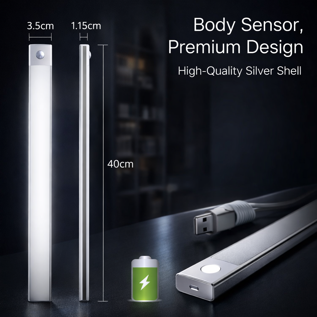 Never Walk in the Dark Again – VELCARIO™ Motion Sensor Light.
